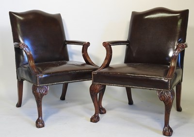 Lot 161 - A pair of armchairs