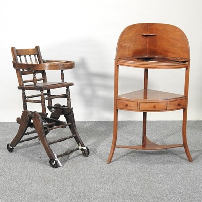 Lot 309 - A chair and stand