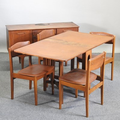 Lot 413 - A 1960's teak dining suite