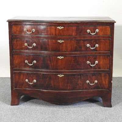 Lot 338 - A serpentine chest