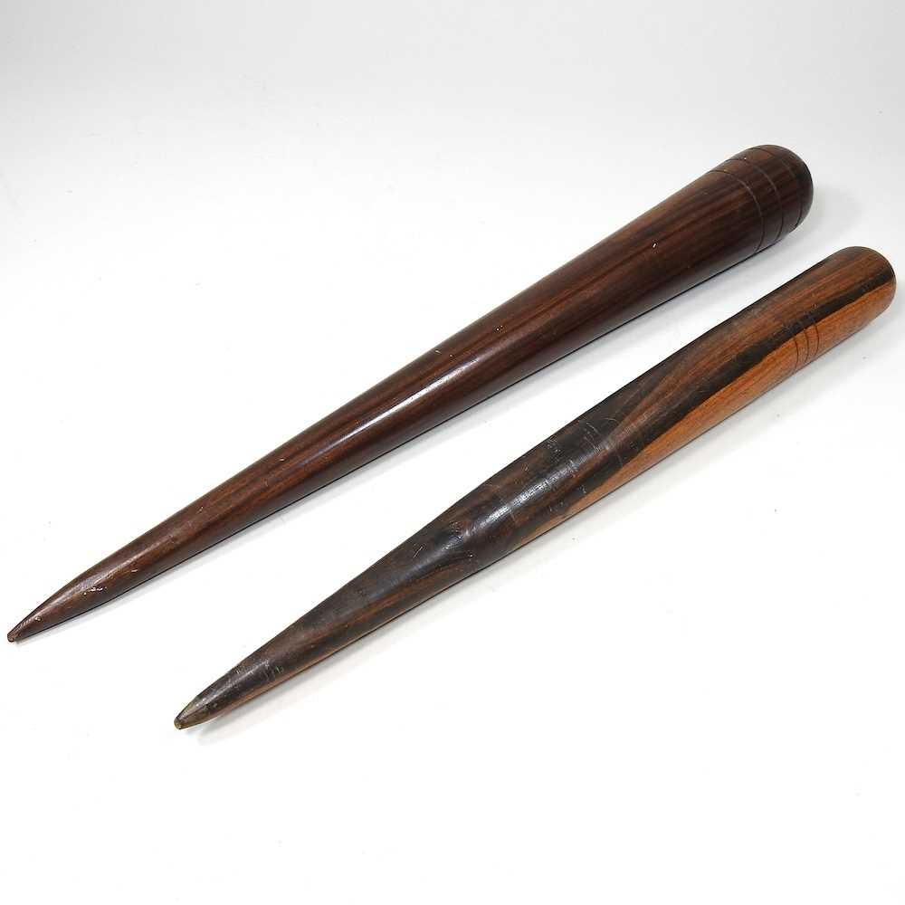 Lot 421 - Two wooden fids