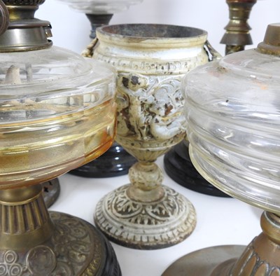 Lot 504 - Oil lamp bases