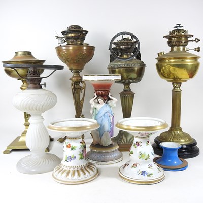 Lot 44 - Oil lamp bases