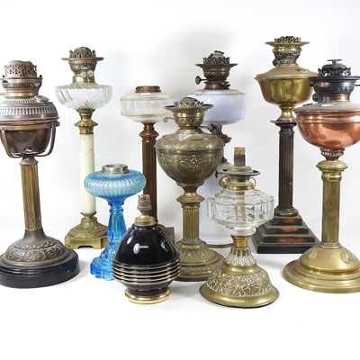 Lot 254 - Oil lamp bases