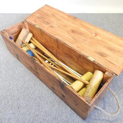 Lot 1 - A croquet set