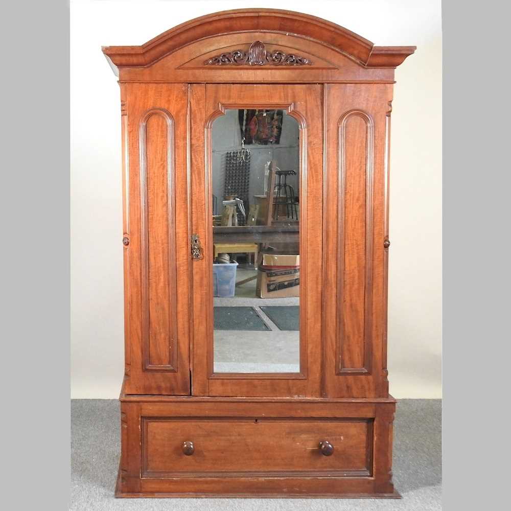 Lot 37 - A Victorian wardrobe