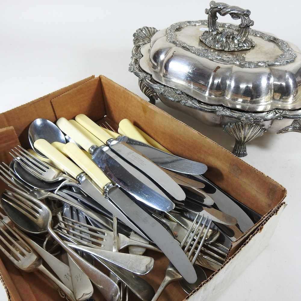 Lot 405 Silver plated items