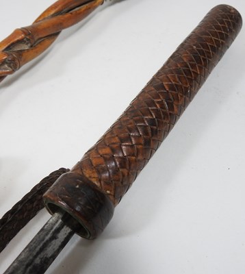 Lot 213 - Walking cane and baton