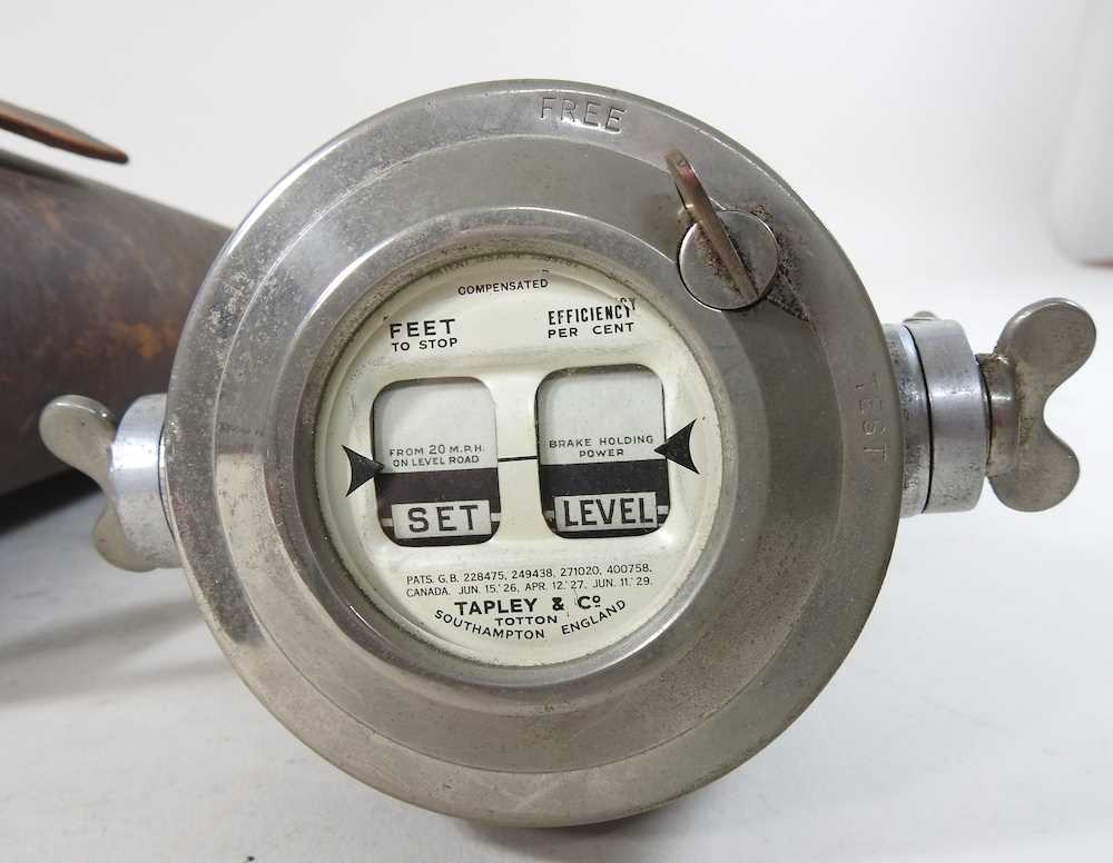 Lot 178 A 1920's Tapley & co vehicle brake tester