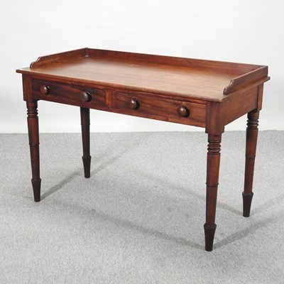 Lot 289 - A 19th century mahogany side table