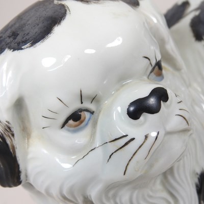 Lot 110 - A Japanese porcelain dog