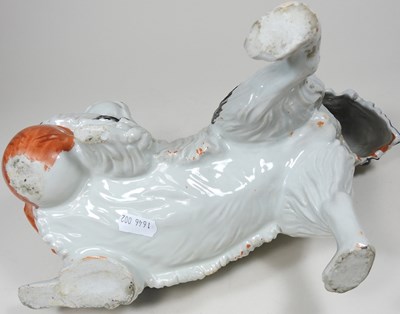 Lot 110 - A Japanese porcelain dog