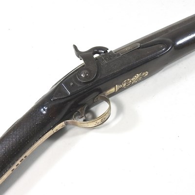 Lot 568 - A percussion rifle