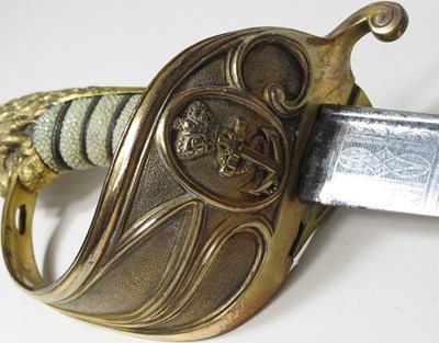 Lot 5 - A naval sword
