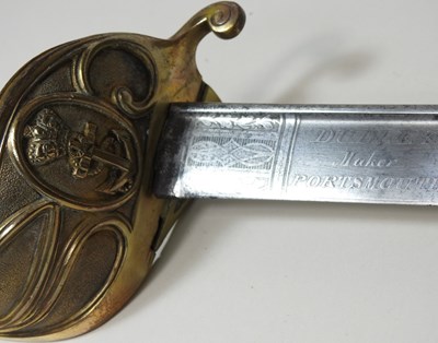 Lot 5 - A naval sword