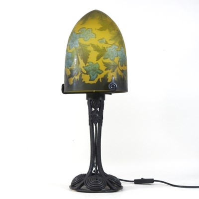 Lot 183 - An iron table lamp