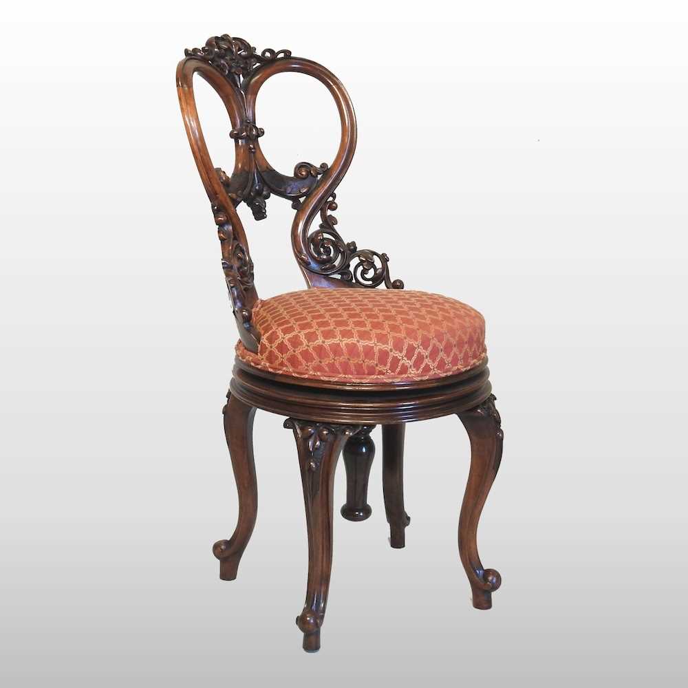 Lot 180 - A harpist's chair