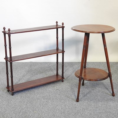 Lot 97 - A shelf and table