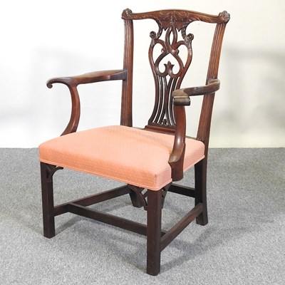 Lot 102 - An open armchair