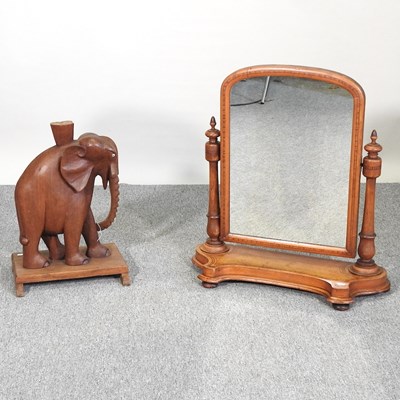 Lot 231 - A mirror and stand