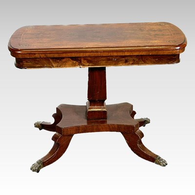 Lot 285 - A card table