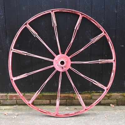 Lot 54 - A wagon wheel