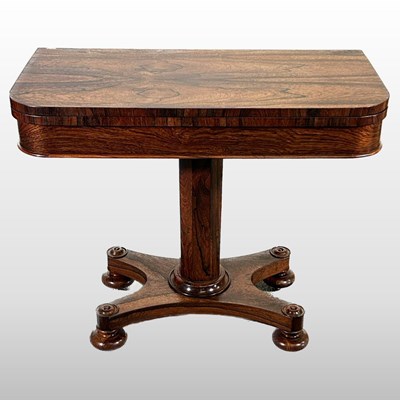 Lot 382 - A card table