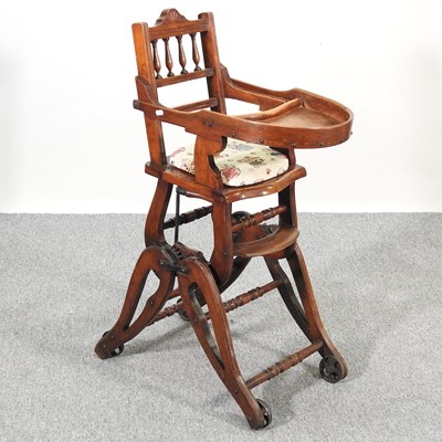 Lot 100 - A high chair