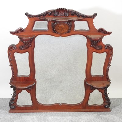 Lot 445 - A Victorian mirror