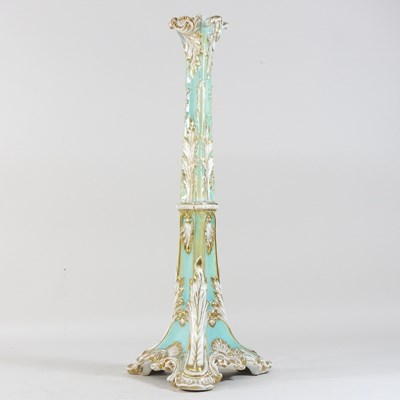 Lot 209 - A 19th century Rockingham style porcelain table lamp base