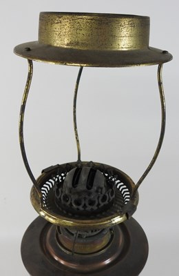 Lot 216 - A 19th century brass oil lamp