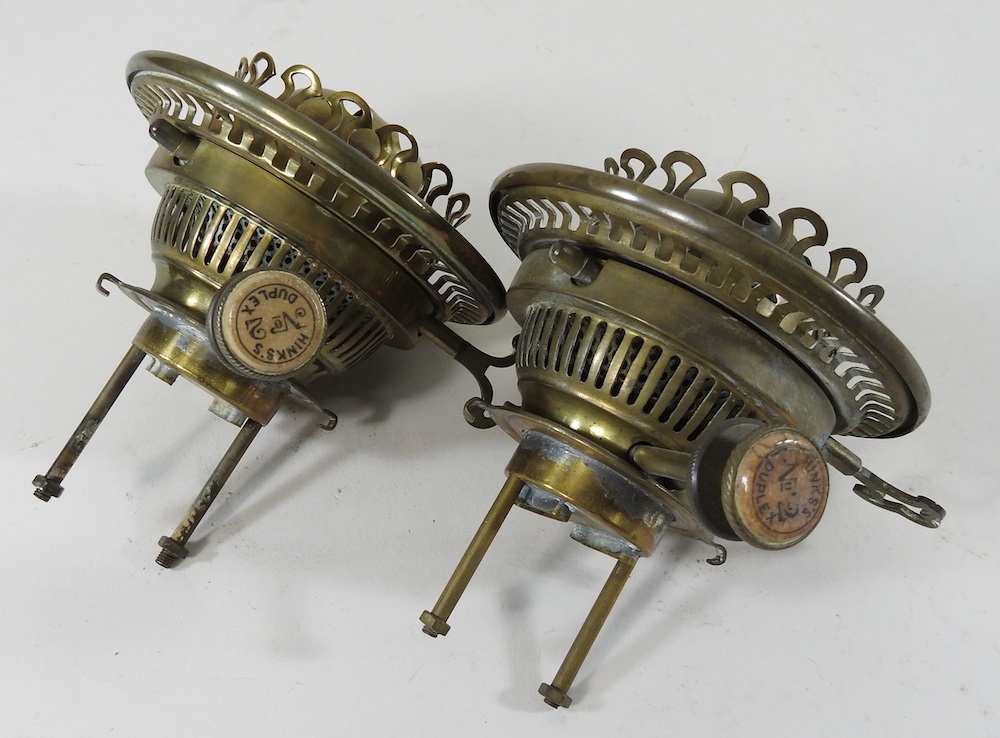 Lot 416 Hinks oil lamp burners