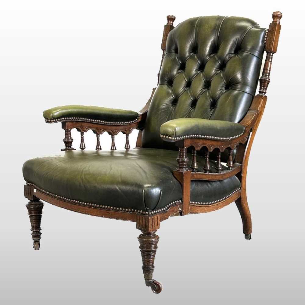 Lot 398 - A 19th century armchair