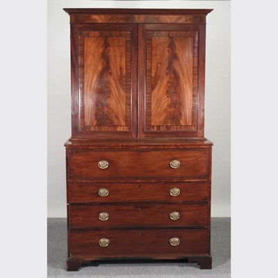 Lot 149 - A George III secretaire