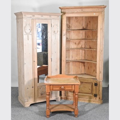 Lot 344 - A cabinet and wardrobe