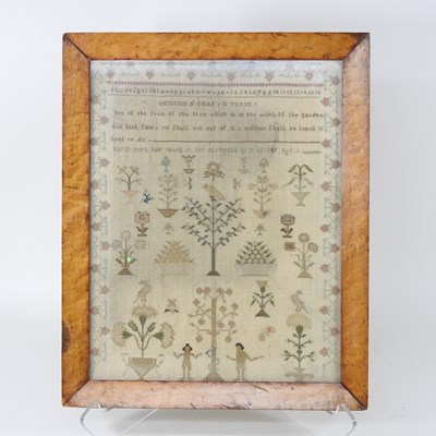 Lot 11 - A 19th century sampler