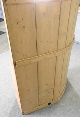 Lot 78 - A curved pine settle