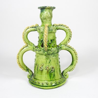 Lot 68 - A Castle Hedingham candlestick