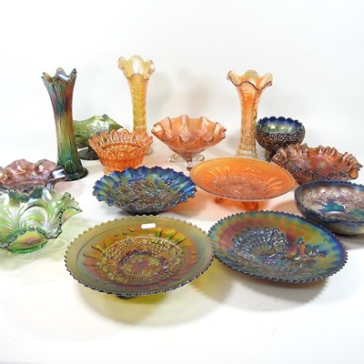 Lot 48 - A collection of carnival glass