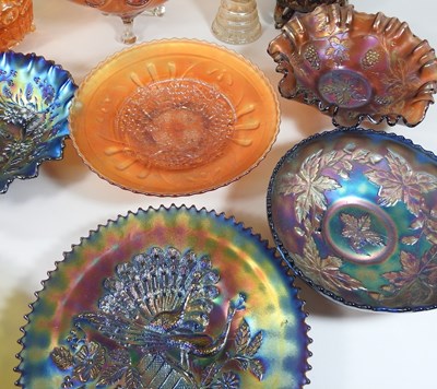 Lot 48 - A collection of carnival glass
