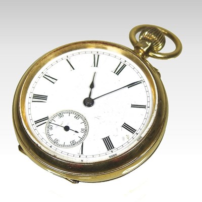 Lot 366 - A gold pocket watch