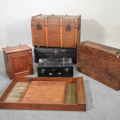 Lot 108 - Two trunks and various chests