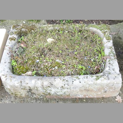 Lot 378 - A stone trough