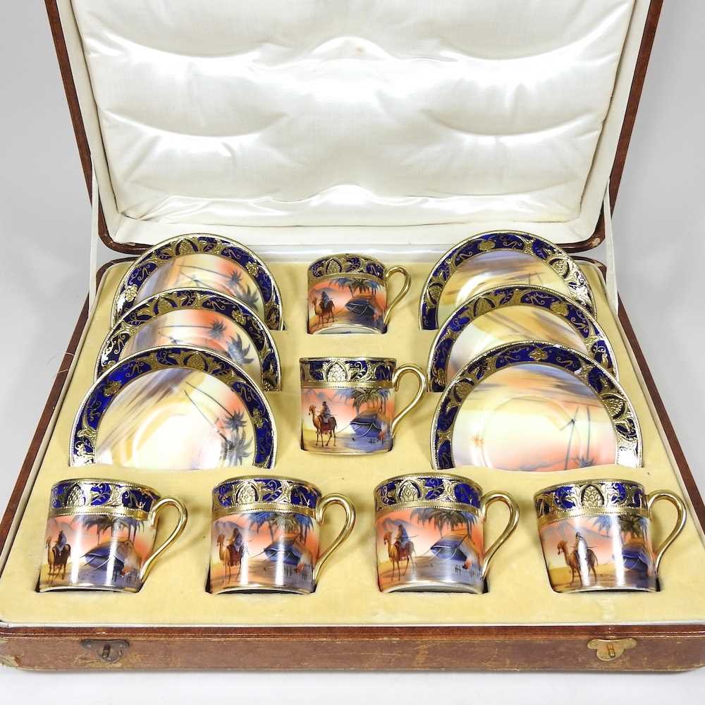 Lot 142 - A Noritake coffee set