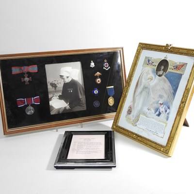 Lot 228 - A collection of wartime nurses badges