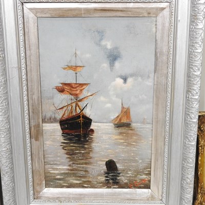Lot 29 - P Goody, early 20th century, harbour scene