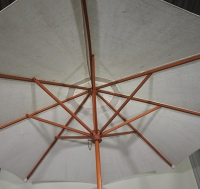 Lot 46 - A parasol and chairs