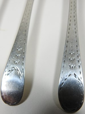 Lot 423 - Three silver teaspoons, Hester Bateman