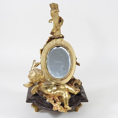 Lot 636 - A continental mirror