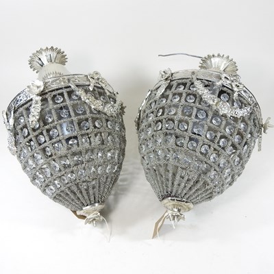 Lot 639 - A pair of chandeliers